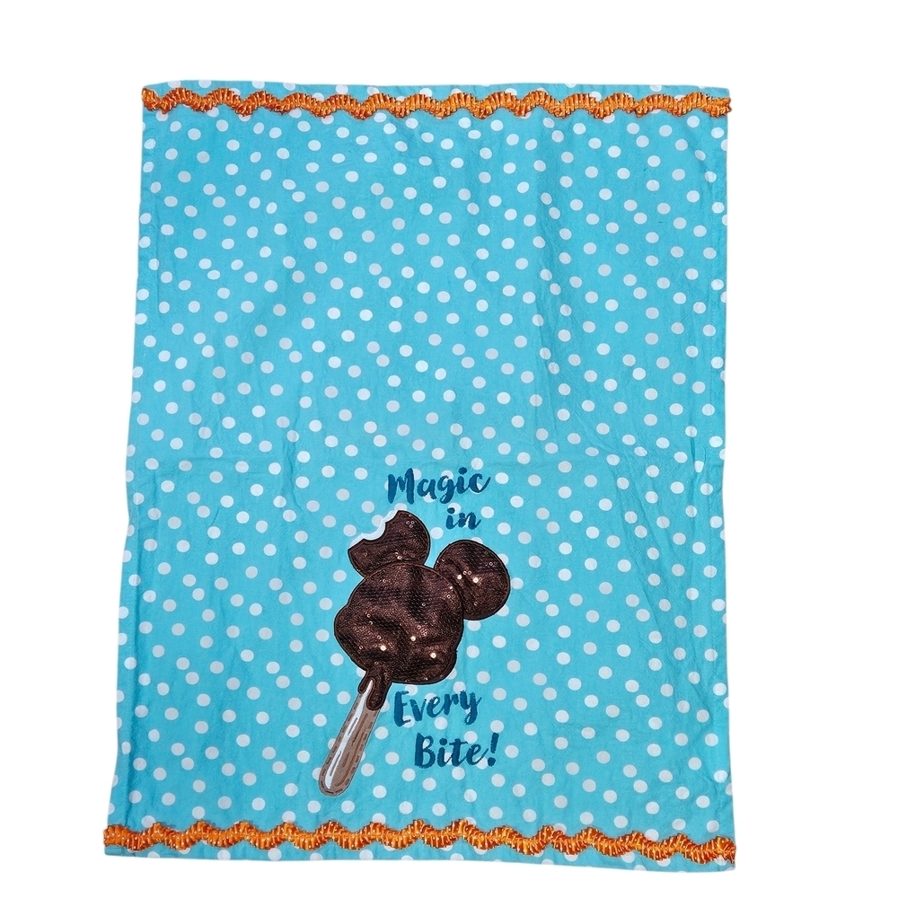 Disney Parks Kitchen Towel Magic In Every Bite Mickey Ice Cream Bar Dish Cloth